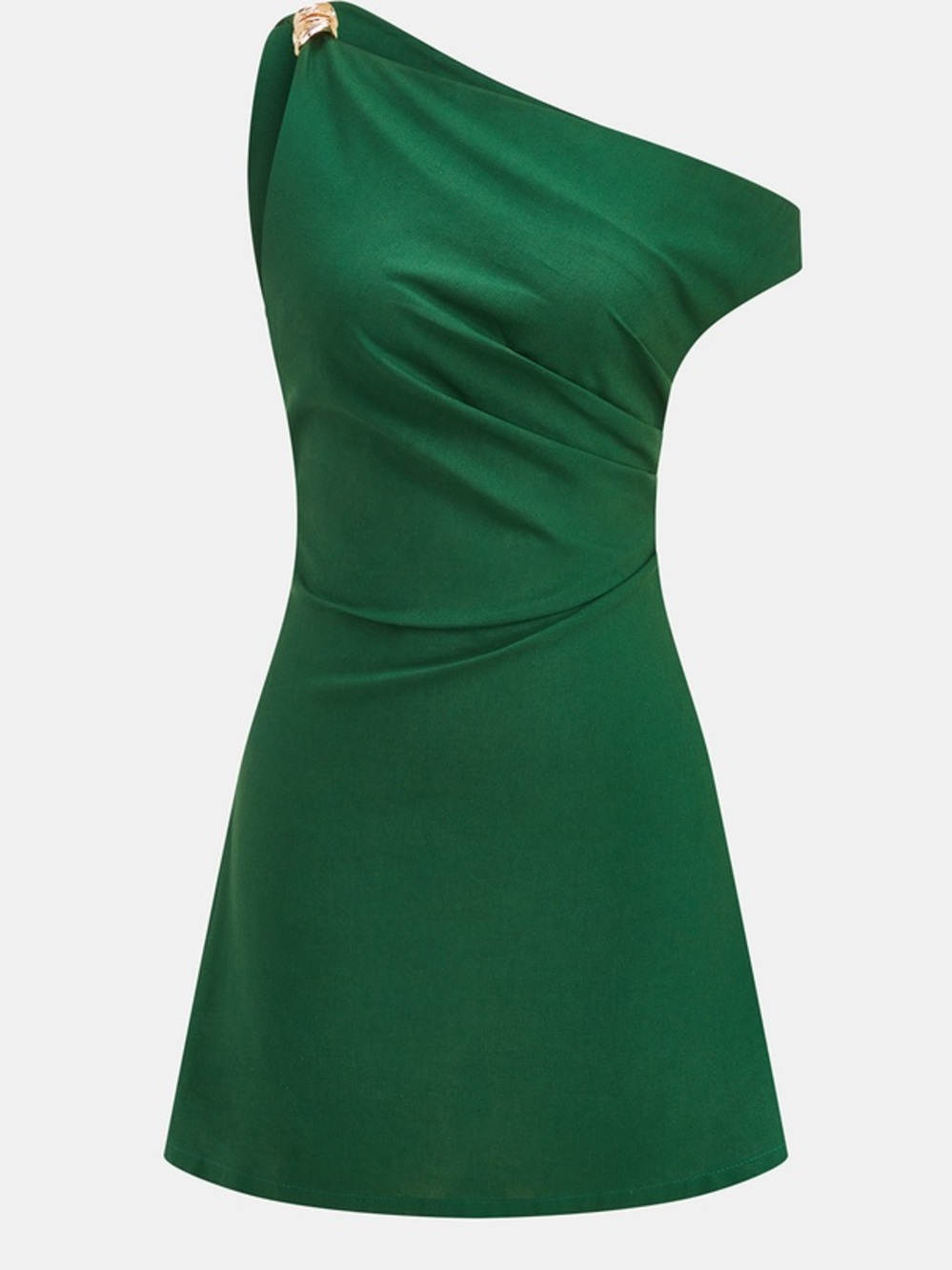 NWT Commense One Shoulder Green Dress- Large